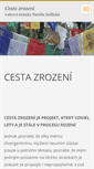 Mobile Screenshot of cestazrozeni.eu